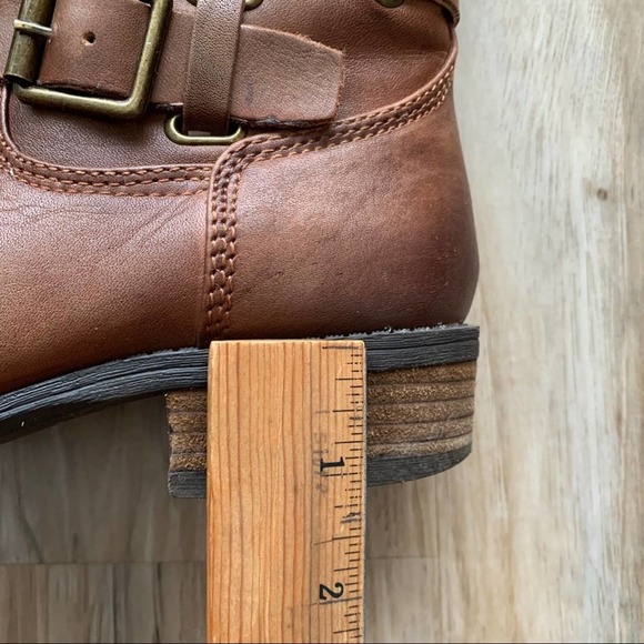 ARTURO CHIANG Brown Leather Tall Heeled Boots - Size 7 - Picture 10 of 11